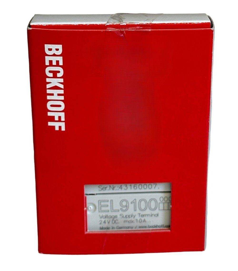 BECKHOFF EL9100 I/O SERIES VOLTAGE SUPPLY TERMINAL 24VDC 10A OEM NEW UPS WMD0