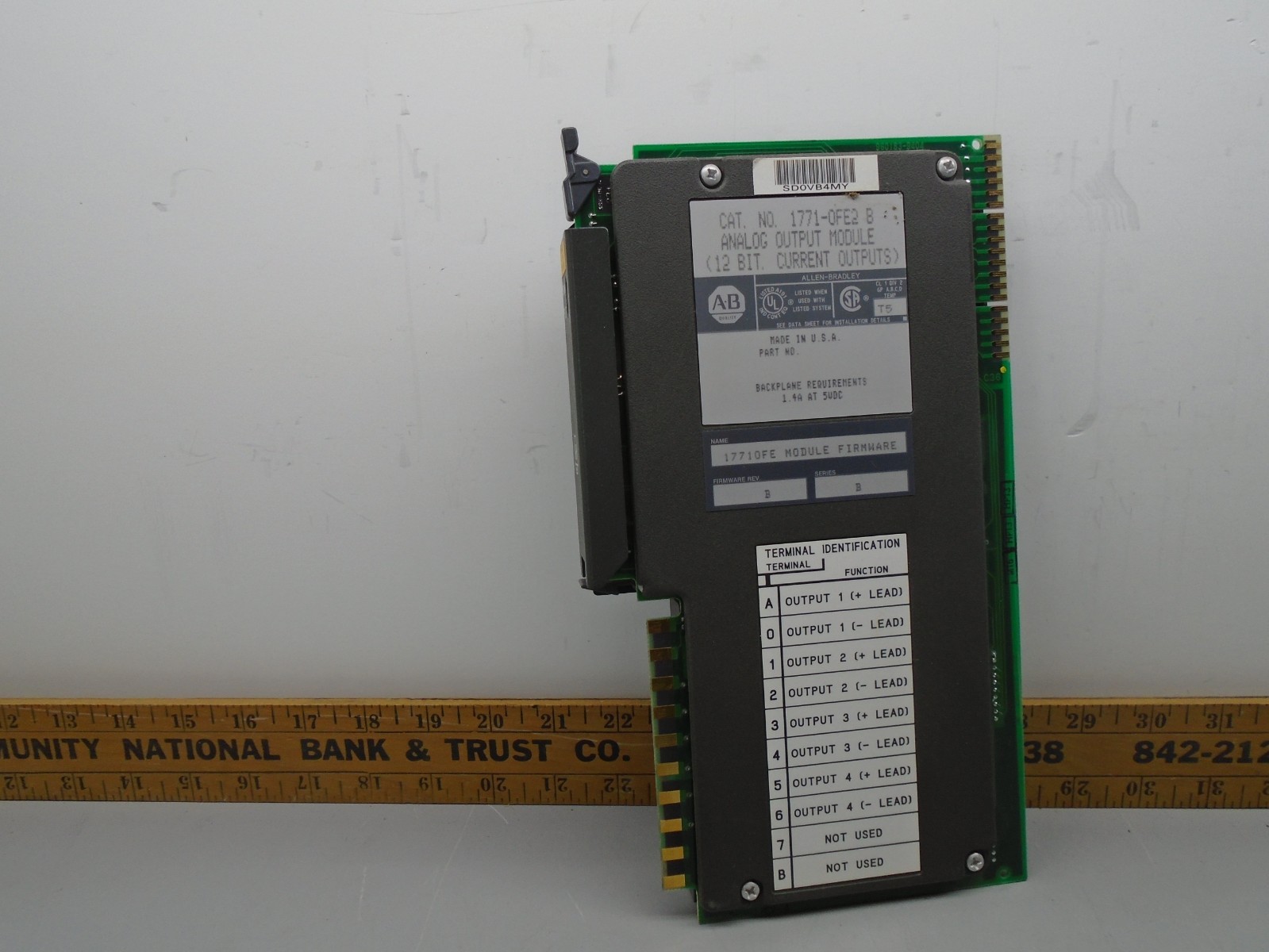 1771-OFE2 /B frn B Allen Bradley PLC 5 Analog output 1771-0FE2 E38