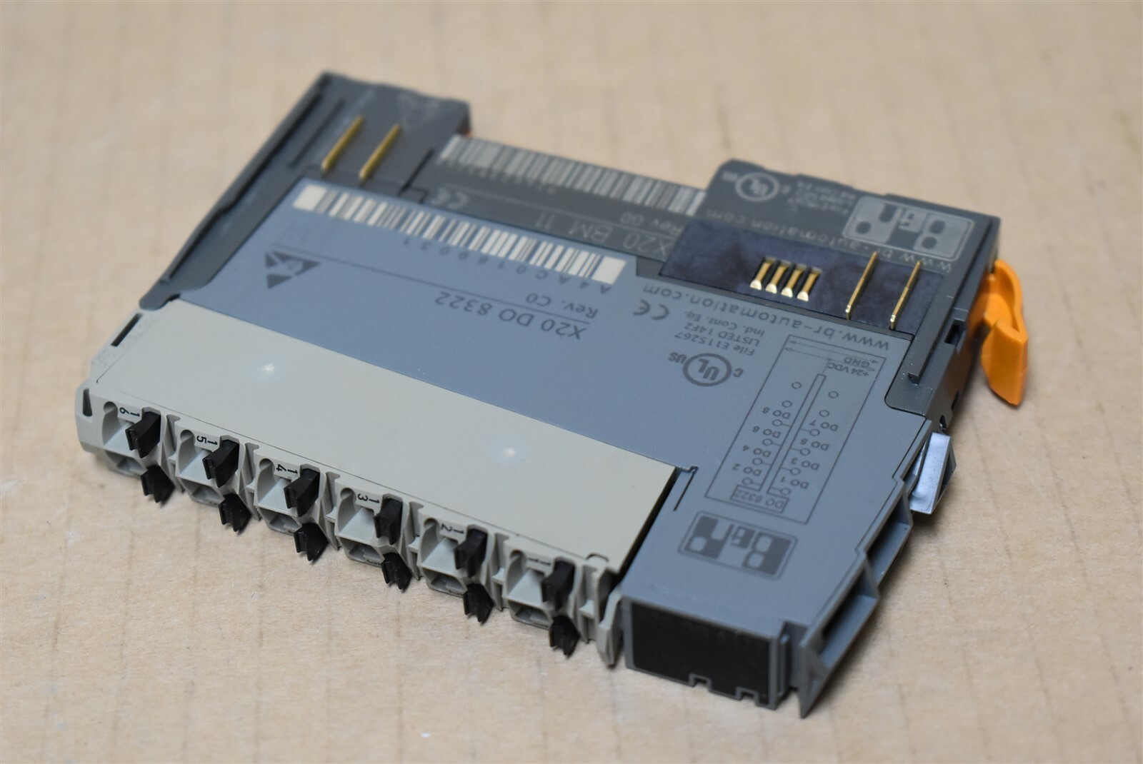 B&R Automation Input Module Cat No. X20 D0 8322 Rev C0 w/ X20 BM 11 Rev G0