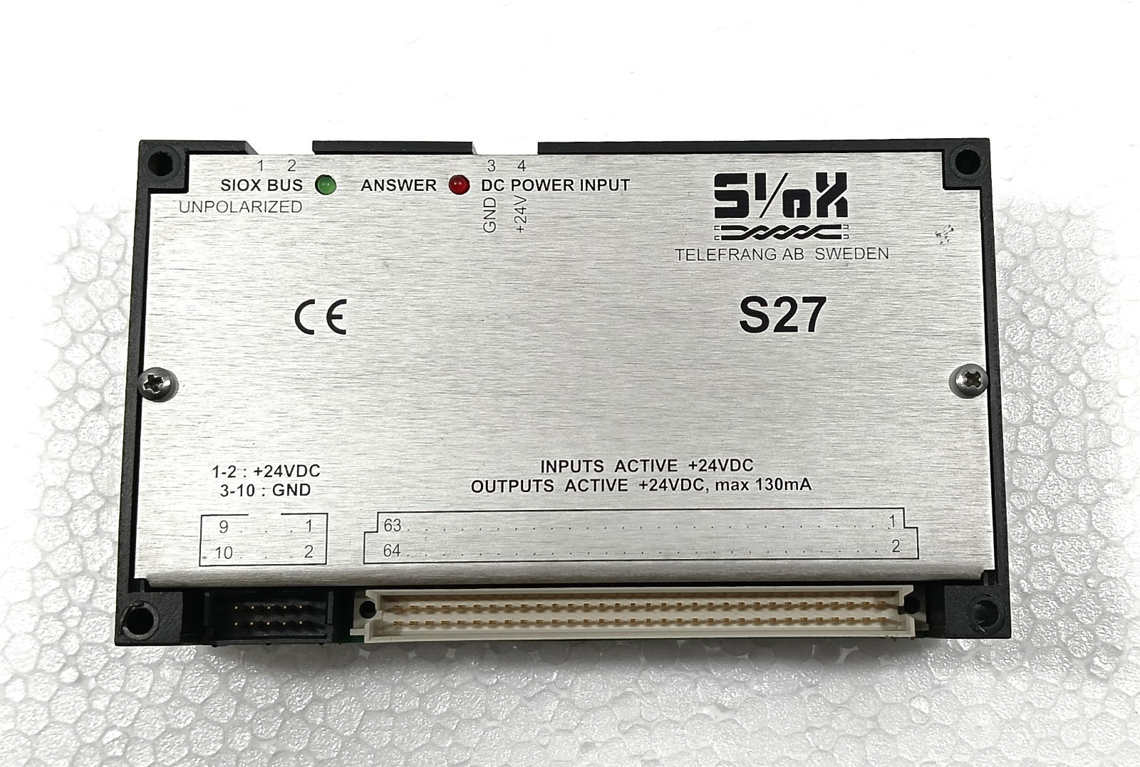 SIOX S27 DIGITAL INPUT OUTPUT MODULE 6S27