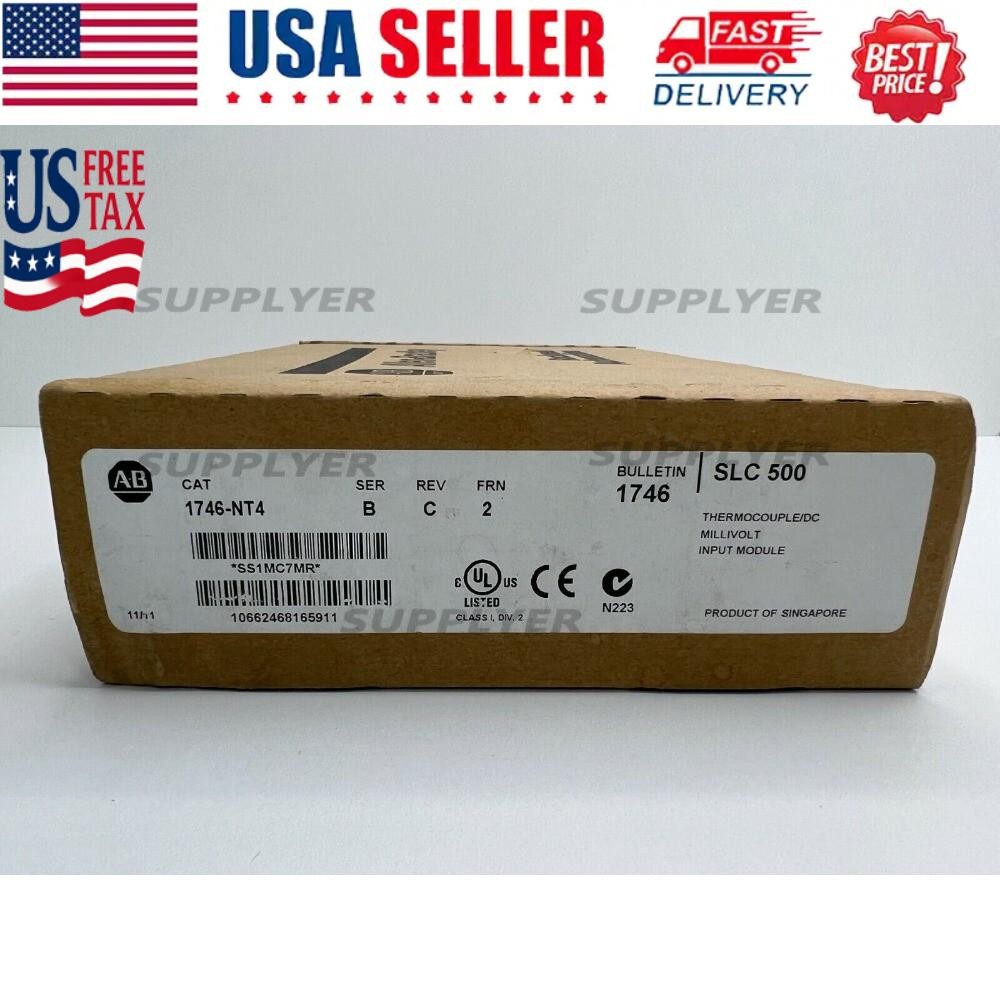 New Factory Sealed AB 1746-NT4 SLC 500 Input Module PLC 1746NT4 US Free Tax