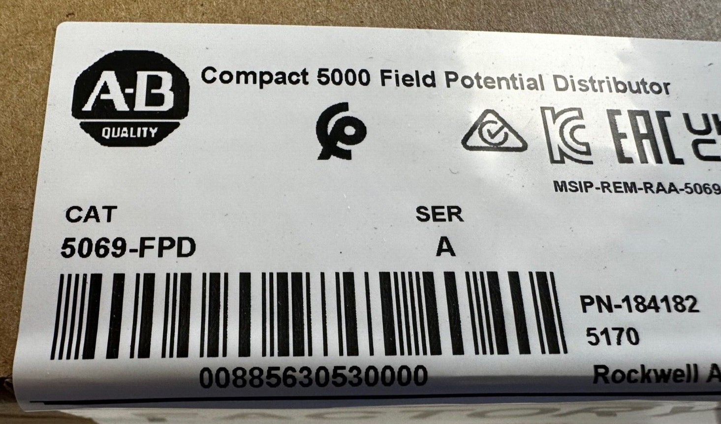 Allen Bradley 5069-FPD Compact I/O Field Potential Distributor Factory Sealed AB
