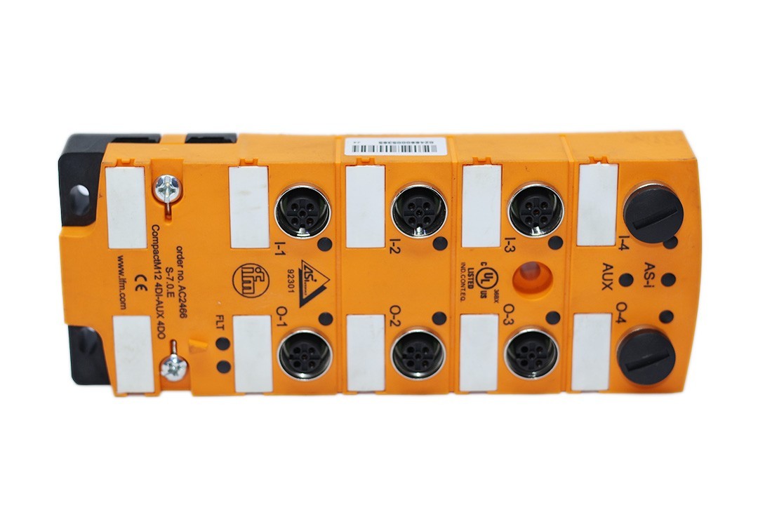 IFM AC2466 AS-Interface Compact Line module M12 4 DI 4 DO