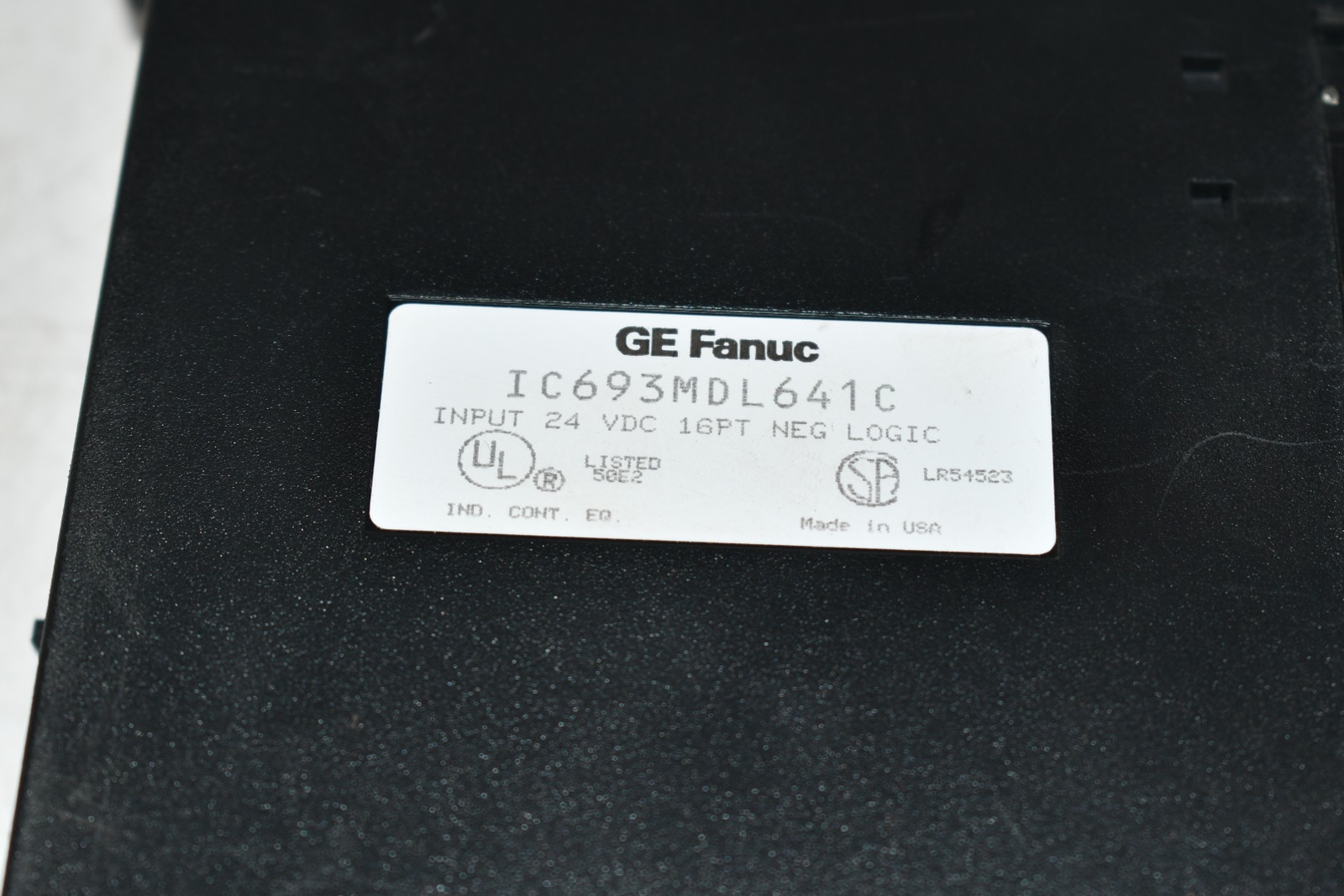 GE Fanuc IC693MDL641C CPU Module Input 24VDC 16PT NEG Logic