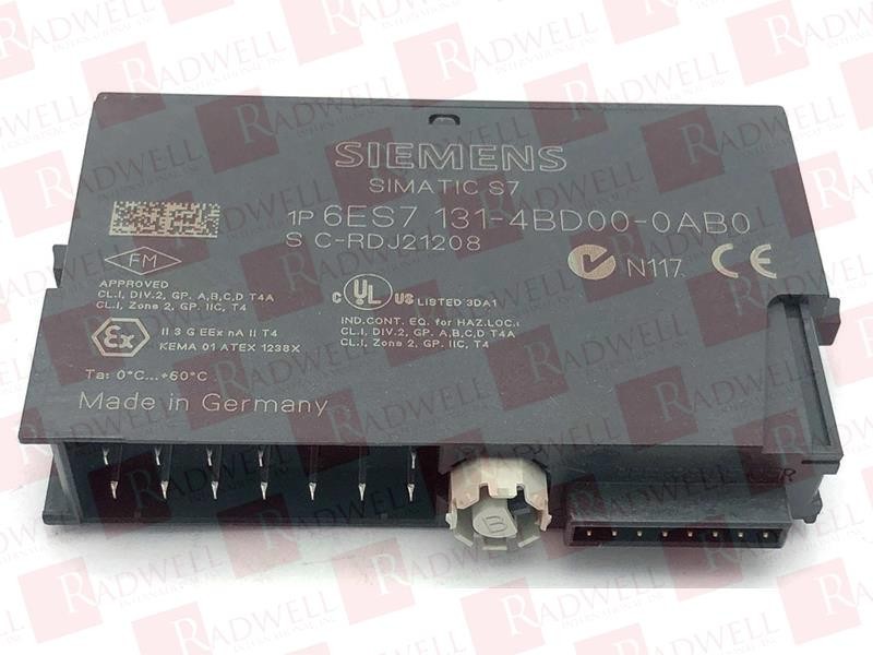 SIEMENS 6ES7131-4BD00-0AB0EACH / 6ES71314BD000AB0EACH (USED)