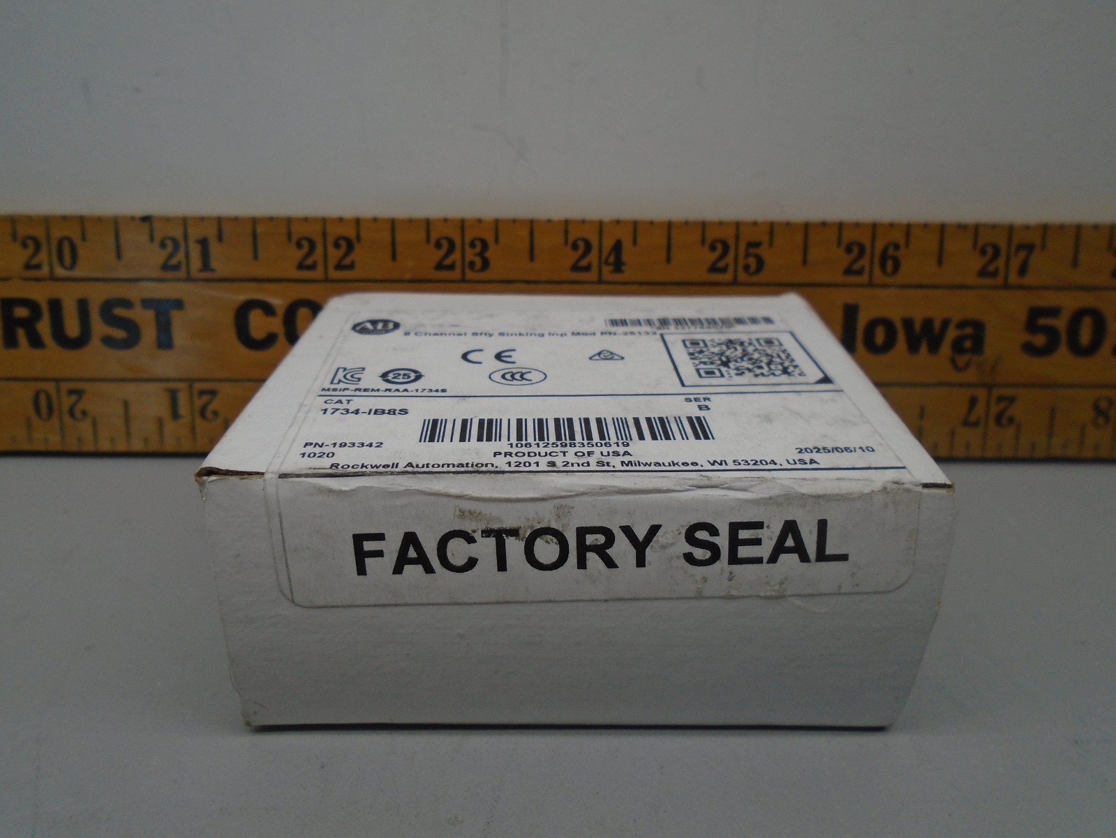 2025 New old Stock Sealed 1734-IB8S /B Allen Bradley DC Input PN-193342 163A