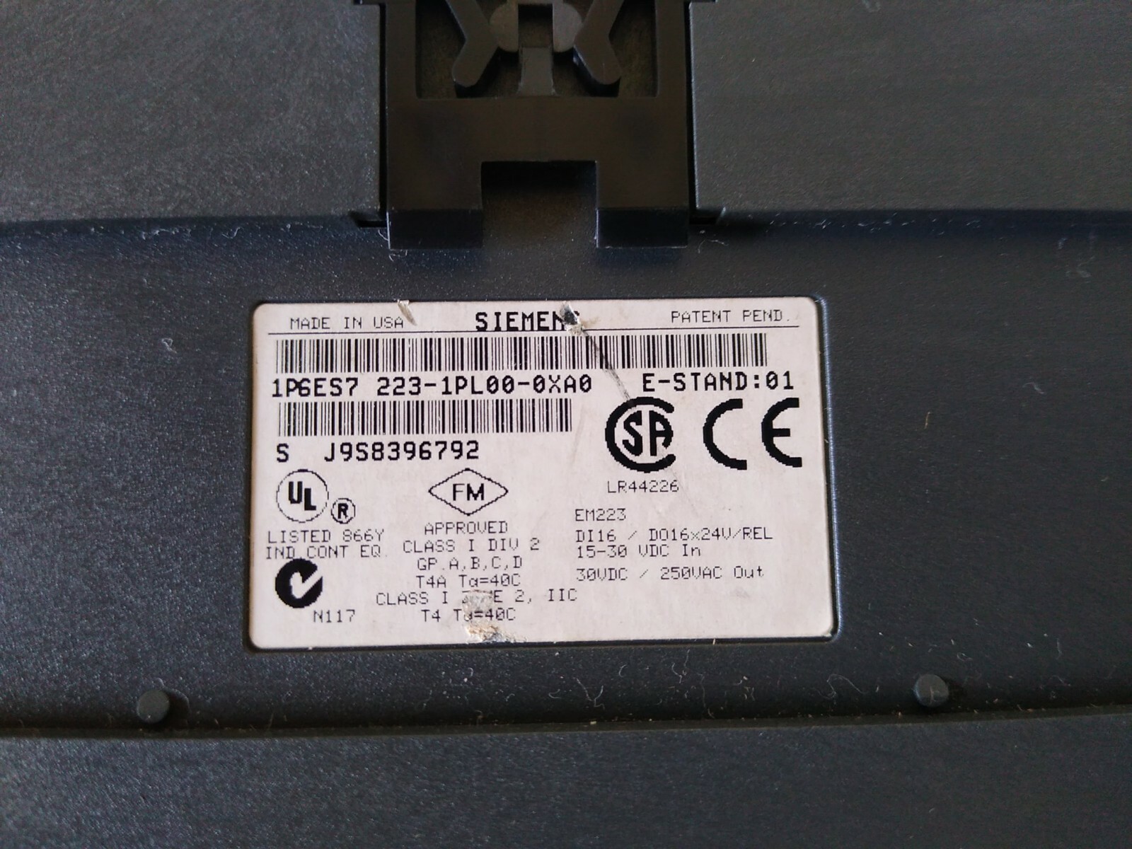 Siemens 6ES7 223-1PL00-0XA0 S7-200 EM223 Expansion Module