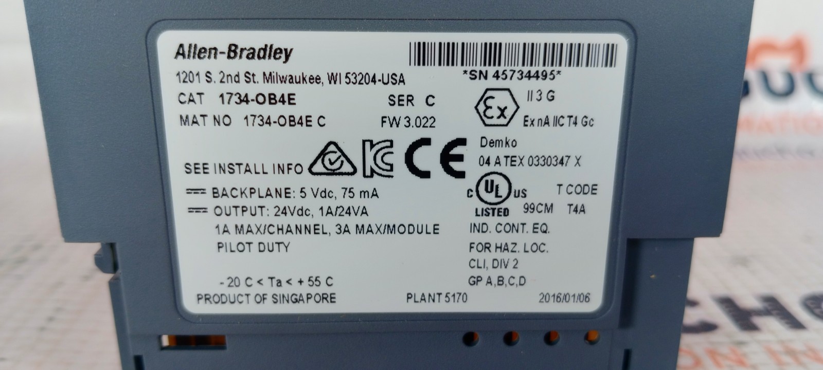 LOT(3) Allen Bradley 1734-OB4E /C POINT I/O Digital DC Sourcing broken