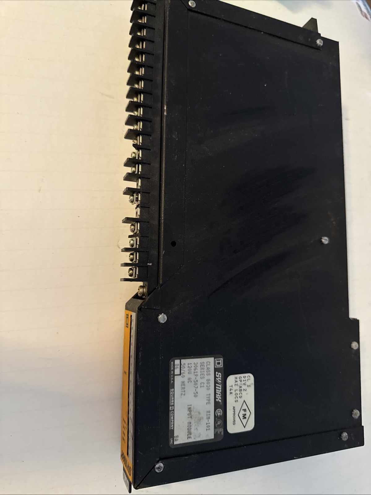 Square D SY/MAX Class 8030 Type RIM-101 Input Module Parts