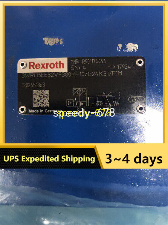 R901174494 3WRCBEE32VF380M-10/G24K31/F1M Valve UPS Shipping