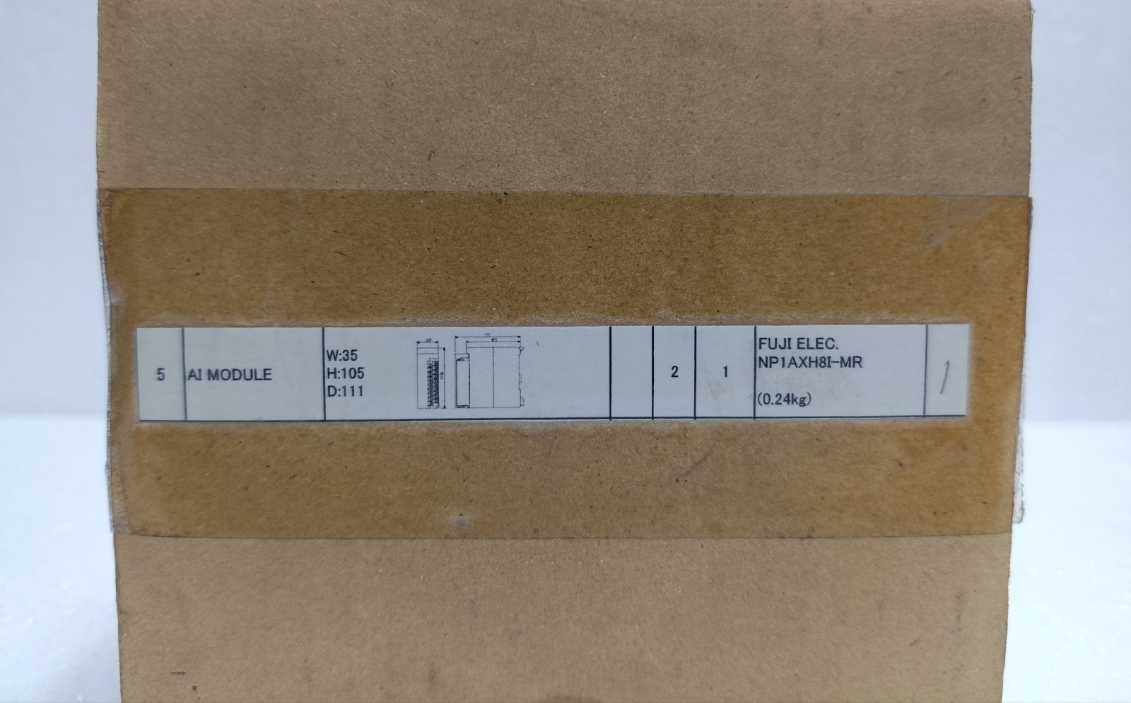 Fuji Electric NP1AXH8I-MR MICREX-SX Analog Input Module 14-Bit 8-Channel PLC