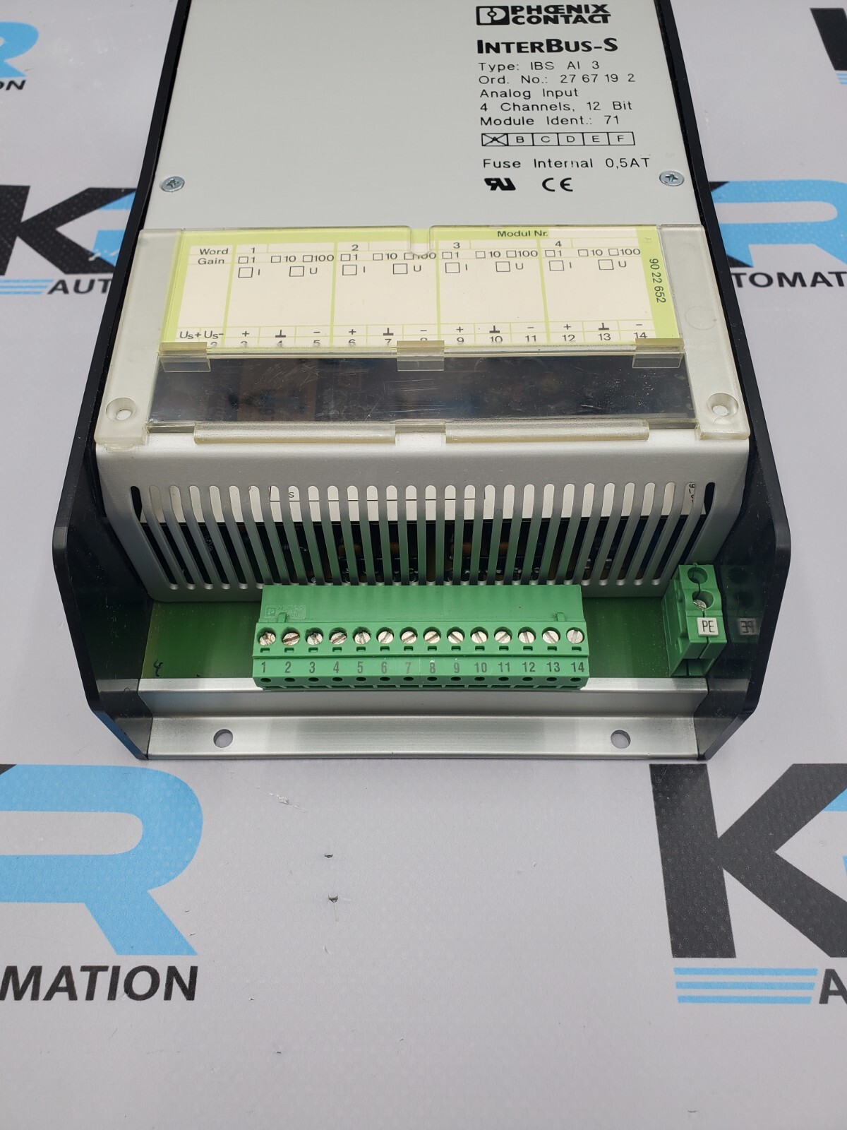 Phoenix Contact 2767192 InterBus-S IBS AI 3 Analog Input Module