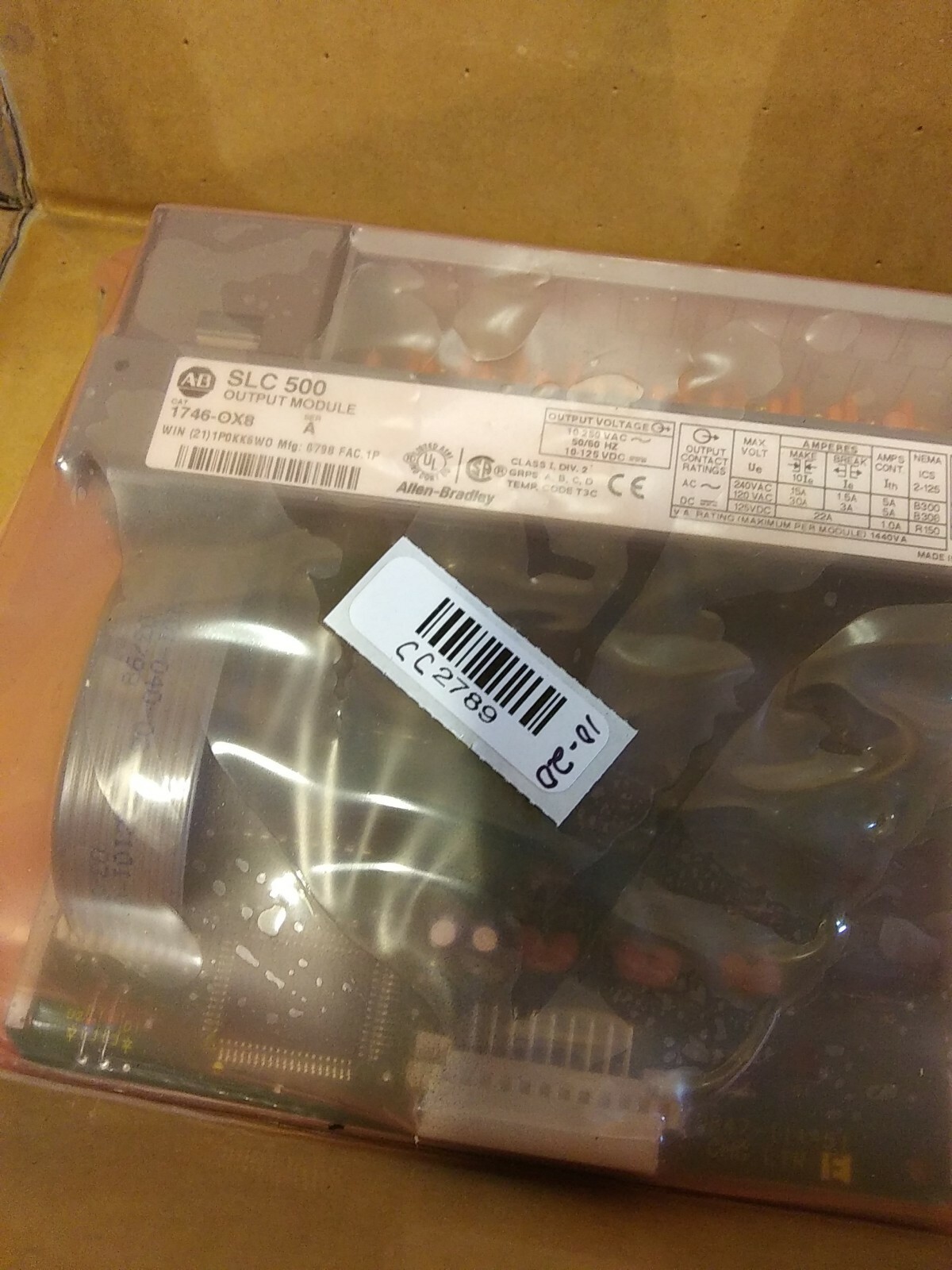 Allen Bradley 1746-0X8 Output Module SLC 500