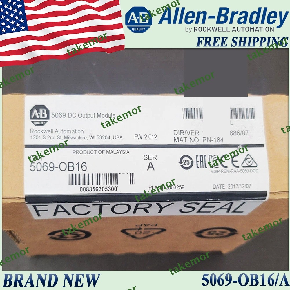 Brand New AB 5069-OB16/A SerA Output Module Free Ship 5069OB16 US Stock