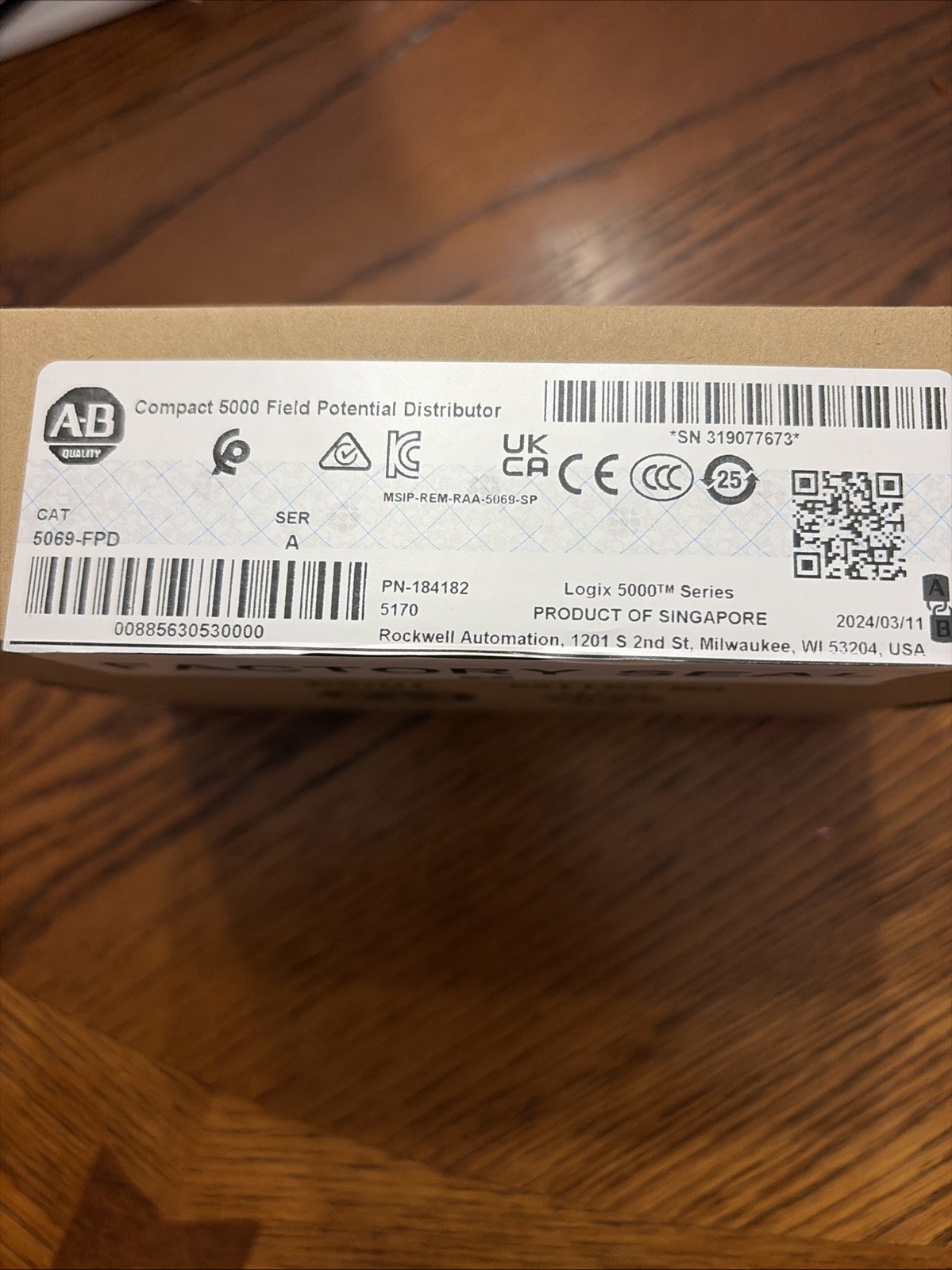 AB 5069-FPD Ser A NEW OPEN BOX