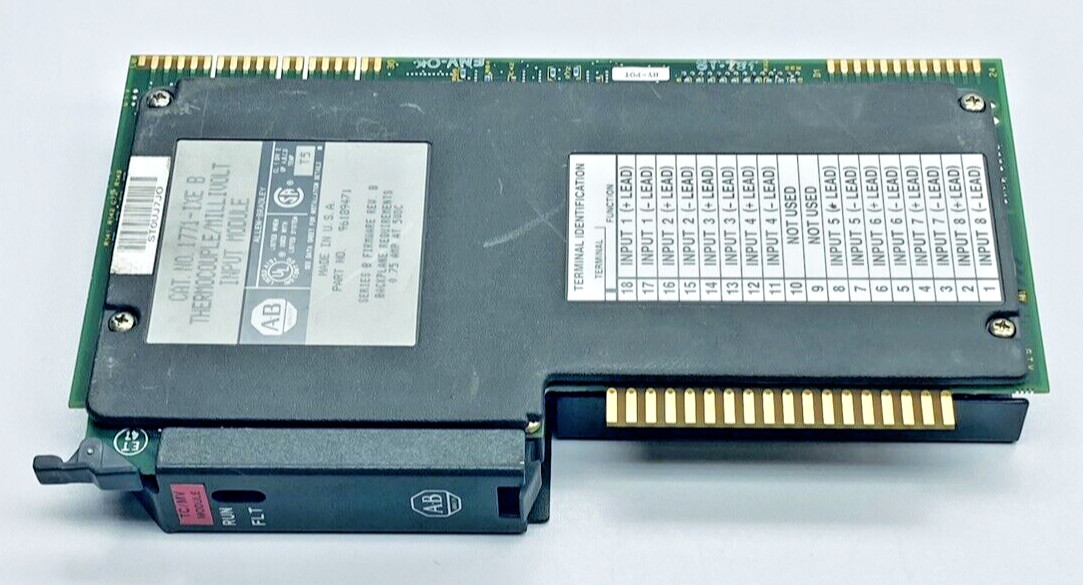 ALLEN BRADLEY 1771-IXE THERMOCOUPLE / MILLIVOLT INPUT MODULE SER. B