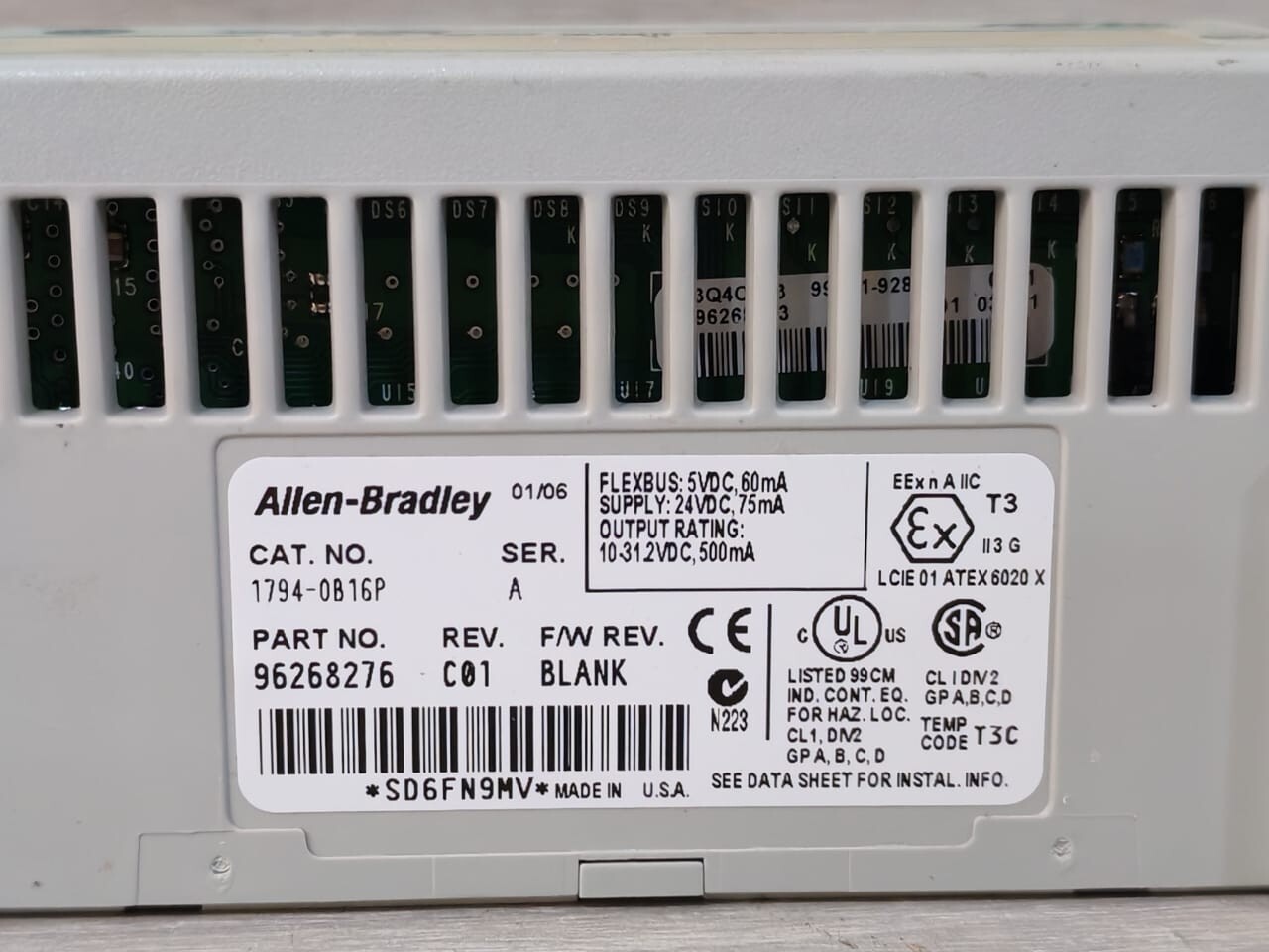 ALLEN-BRADLEY 1794-OB16P FLEX I/O DISCRETE OUTPUT MODULE LOT 3 PCS