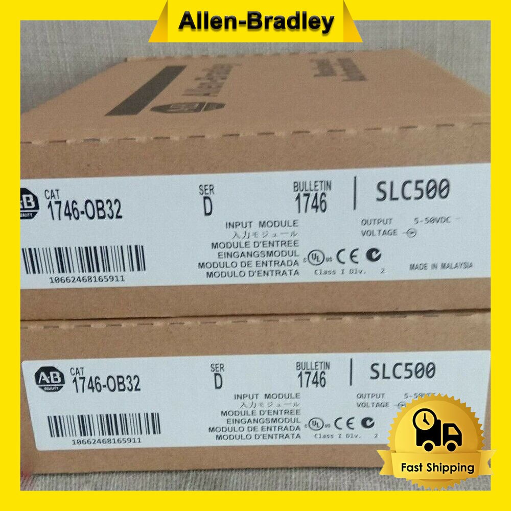 New Factory Sealed AB 1746-OB32 SER D SLC 500 PLC Output Module 1746OB32