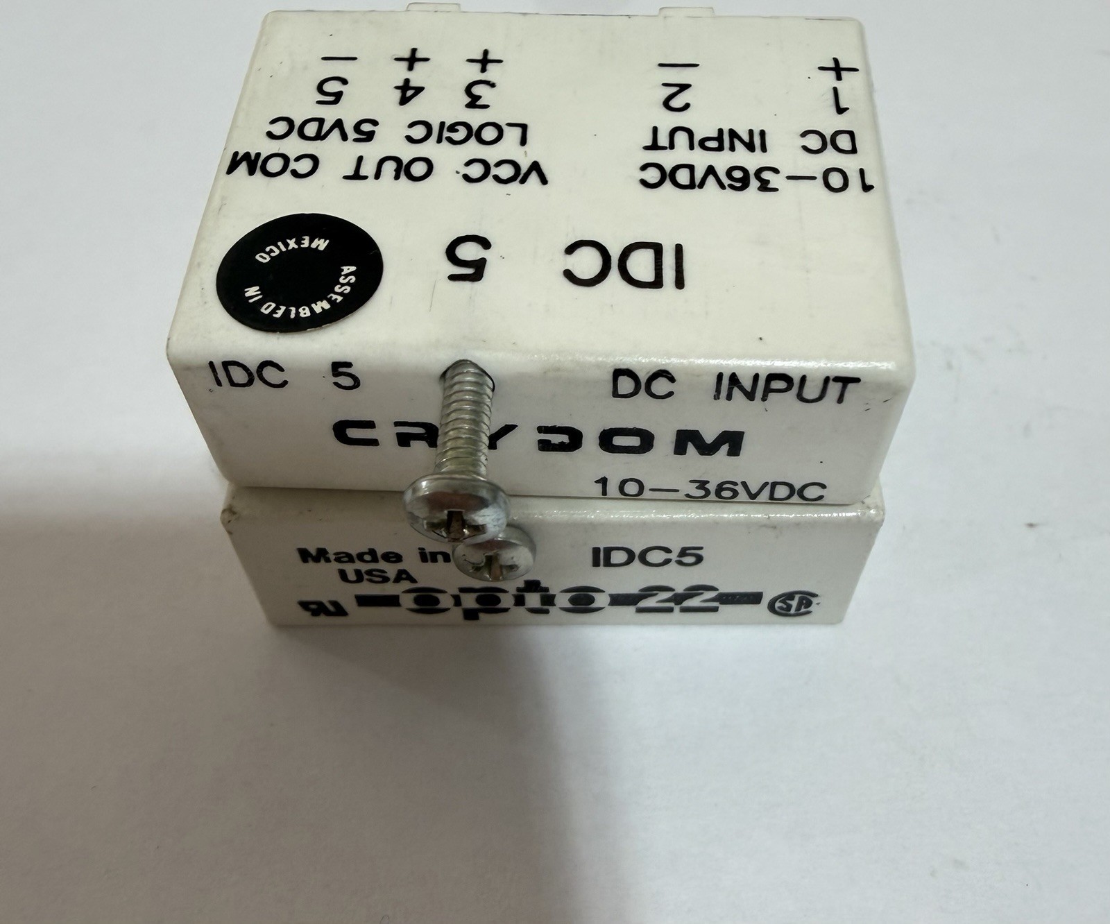 Lot Of 2! OPTO 22 IDC5 And Crydom IDC5 Standard Modules