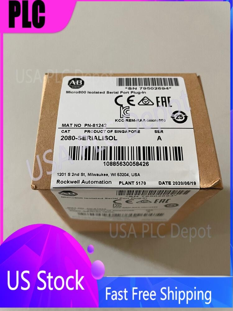 AB 2080-SERIALISOL NEW SEALED AB Micro800 Isolated Serial Port Plug-In Fast Ship