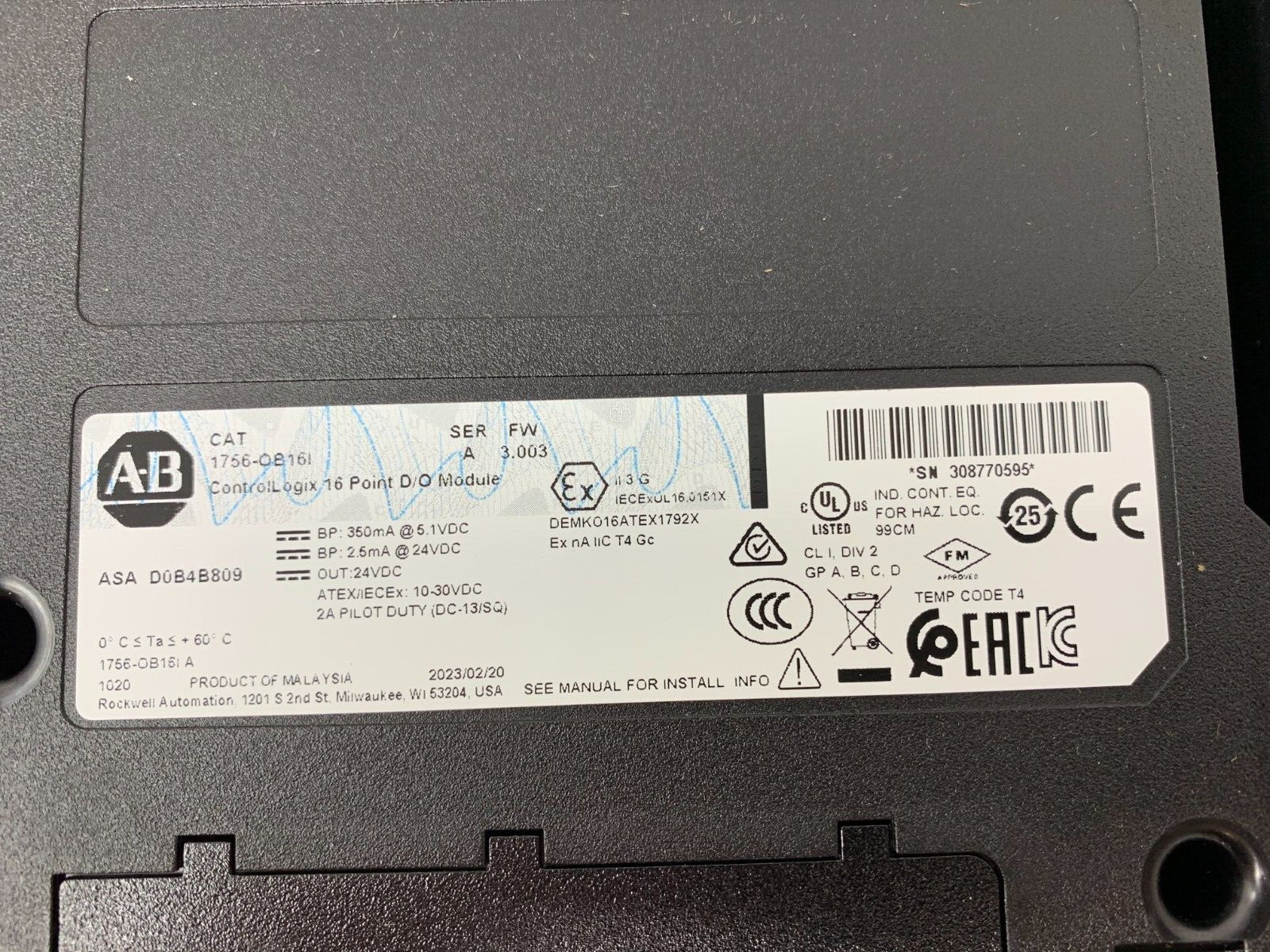 Allen-Bradley 1756-OB16I ControlLogix Isolated Output Module 16 Points NEW 2023
