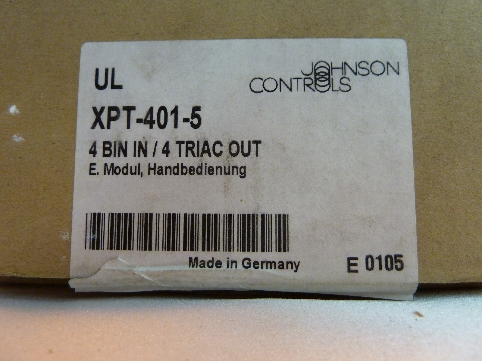 Lot of 3 Johnson Controls XPT-401-5 binary expansion module [grey shelf]