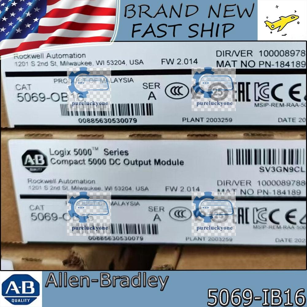 NEW PLC 5069-IB16 Logix 5000 Compact 5000 DC Input Module US Stock New