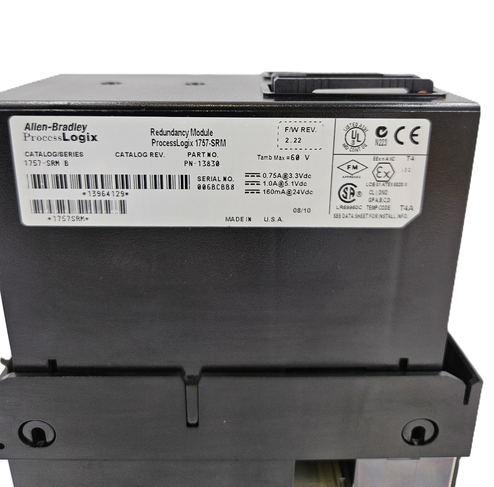 Allen Bradley 1757-SRM Series:B ProcessLogix Redundancy Module 13830 [FAST SHIP]