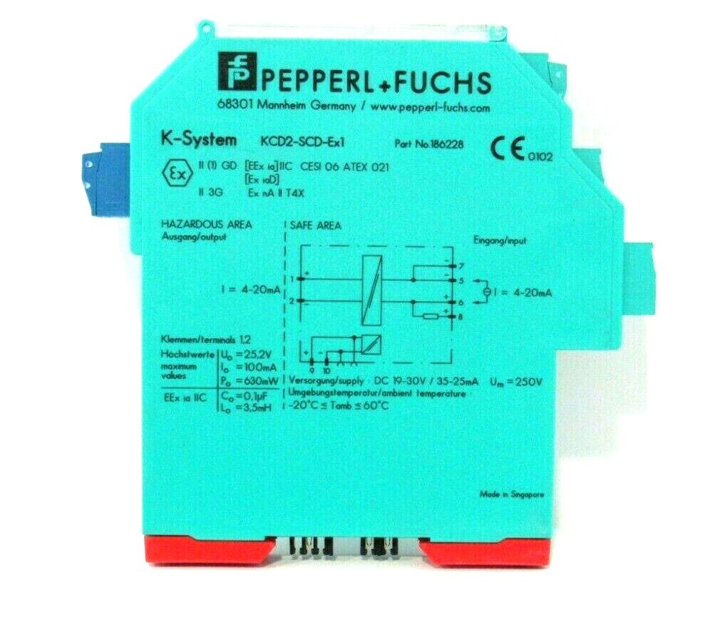 NEW PEPPERL+FUCHS KCD2-SCD-EX1 COMPACT ANALOG OUTPUT 186228 KCD2SCDEX1