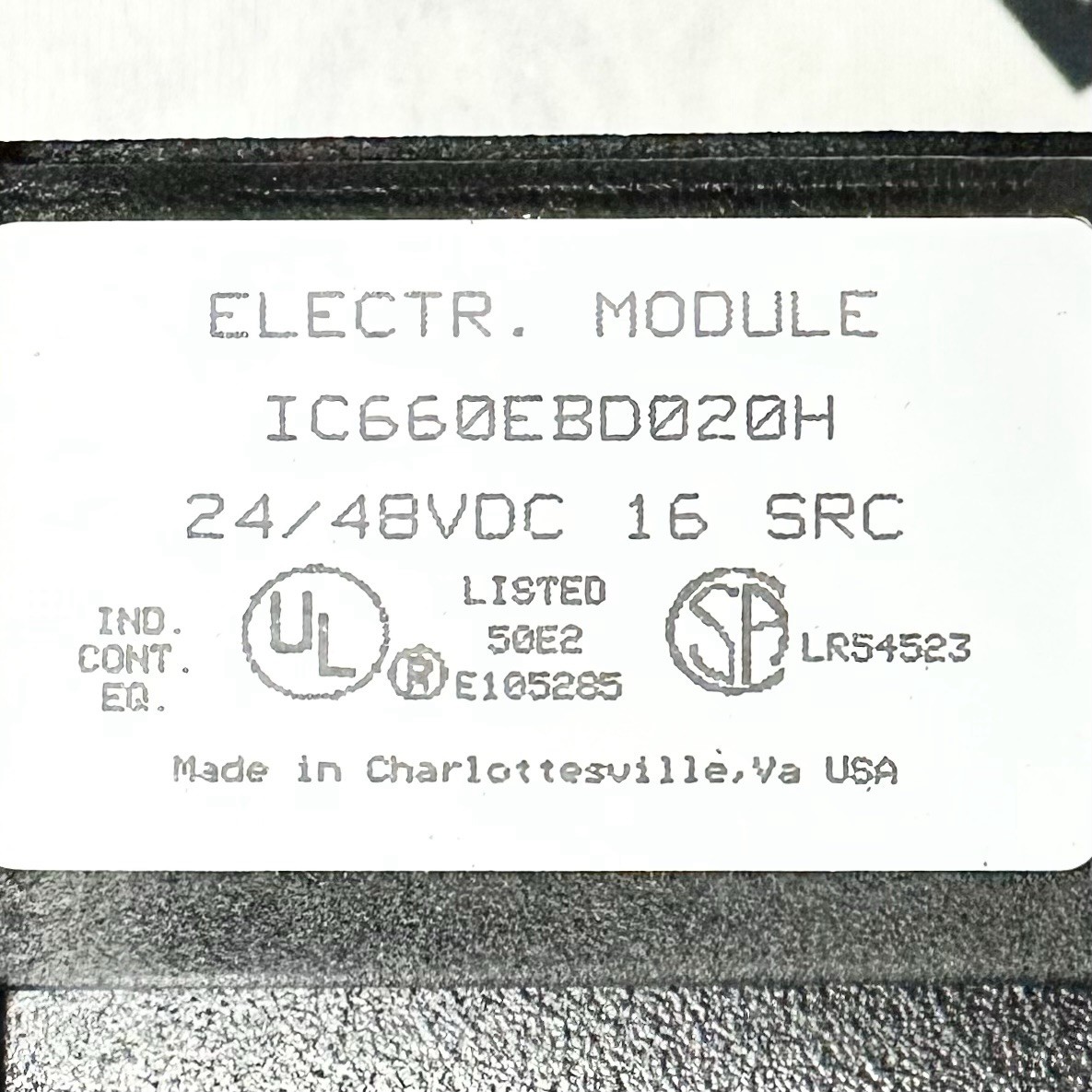 GE IC660BBD020 Genius PLC I/O Block Module 24/48VDC Source Input Output