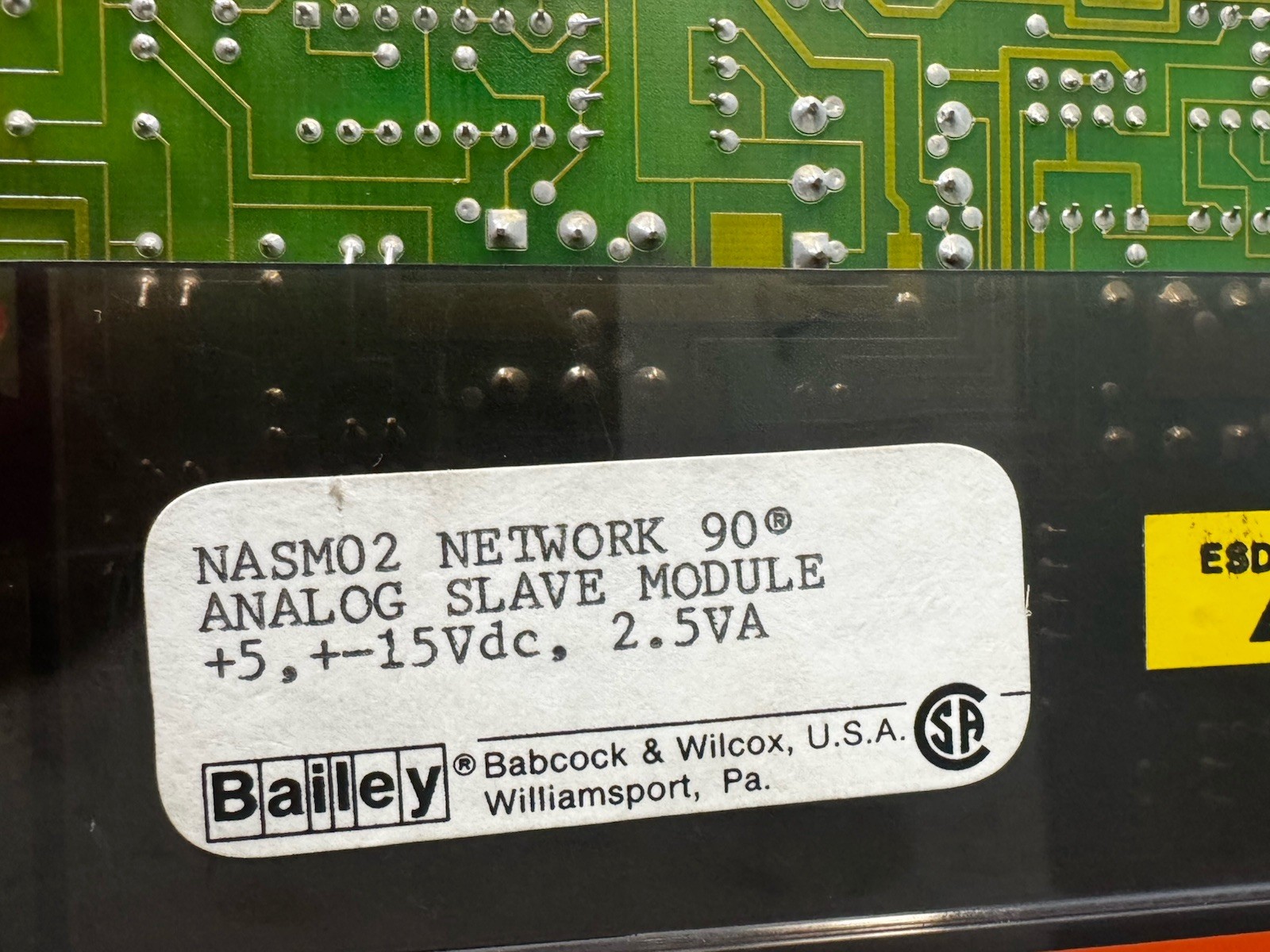 Bailey Analog Slave Module me/TC Net 90 2.5VA 15VDC NASM02
