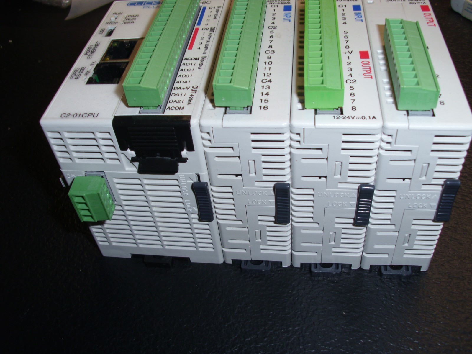 CLICK PLUS PLC C2-01CPU with C2-08DR-6C, C0-16NE3, C0-08TR , C0-16CDD2