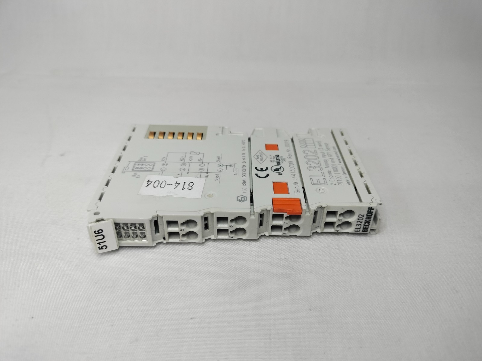 Beckhoff EL3202 EtherCAT Terminal 2-Channel Analog Input Made in Germany