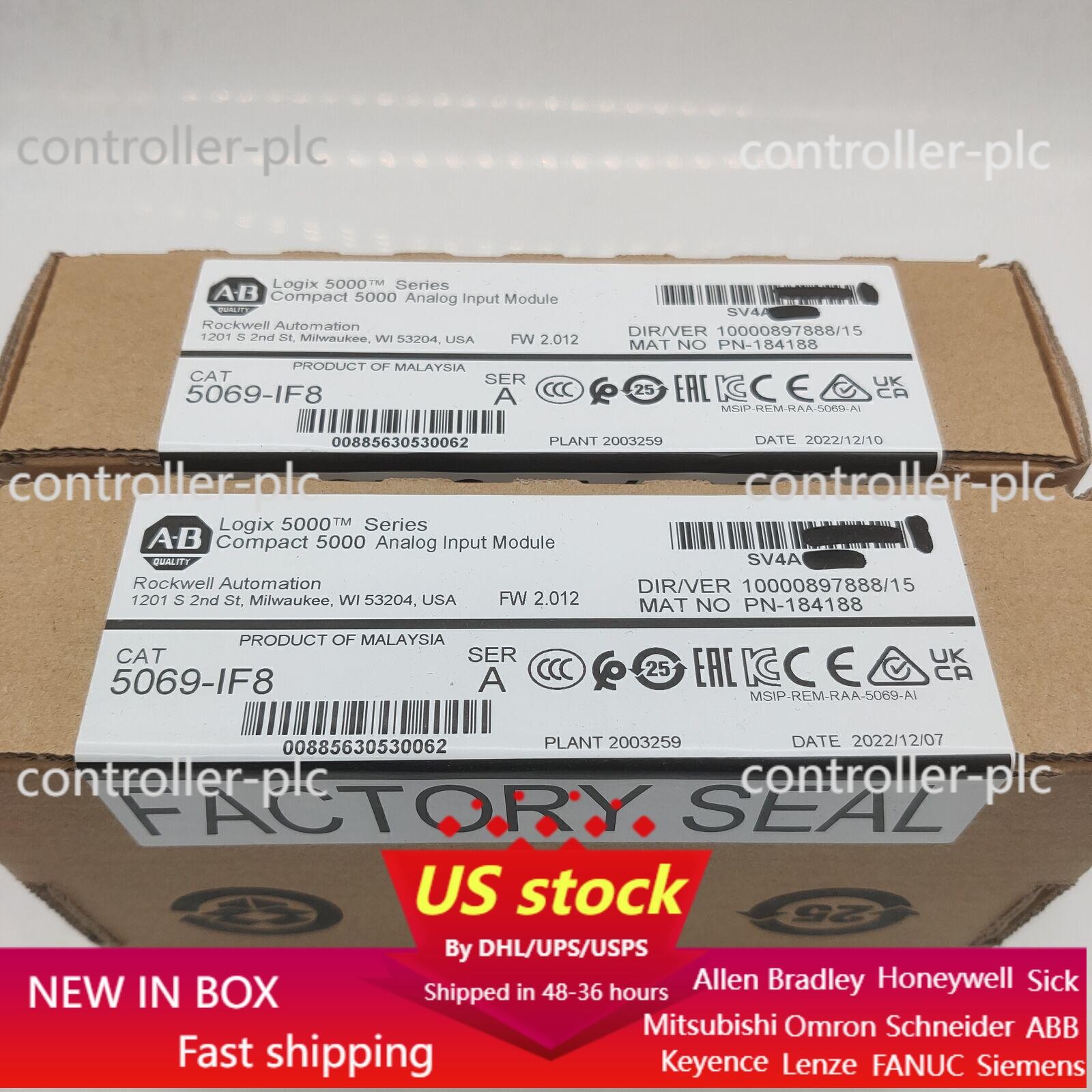 New AB 5069-IF8 /A Compact 5000 Analog Input Module 5069IF8 US US Free Tax