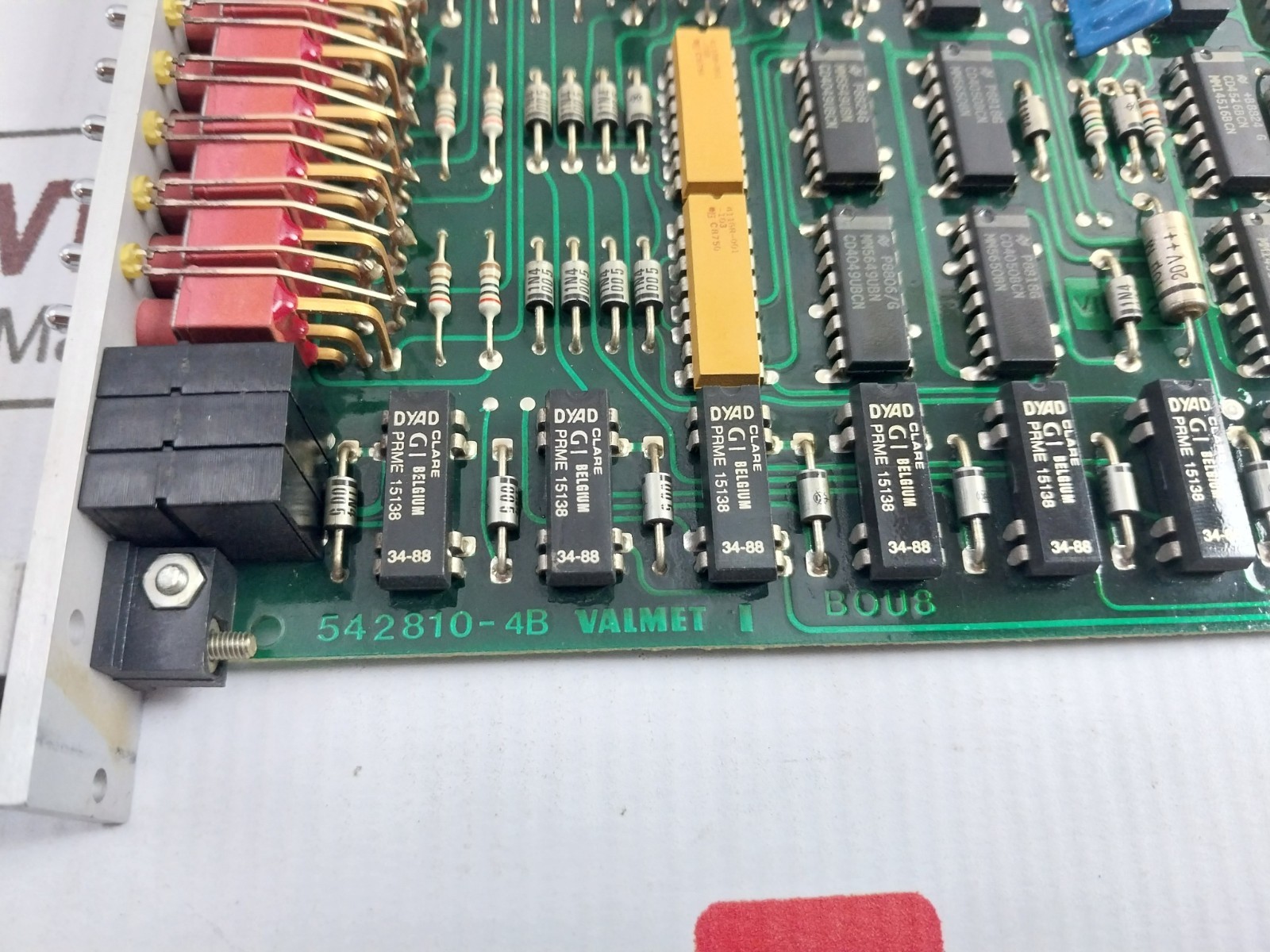 VALMET BOU 8 A Binary Output Unit PCB M8512311 M1 542810-4A 542810-4B