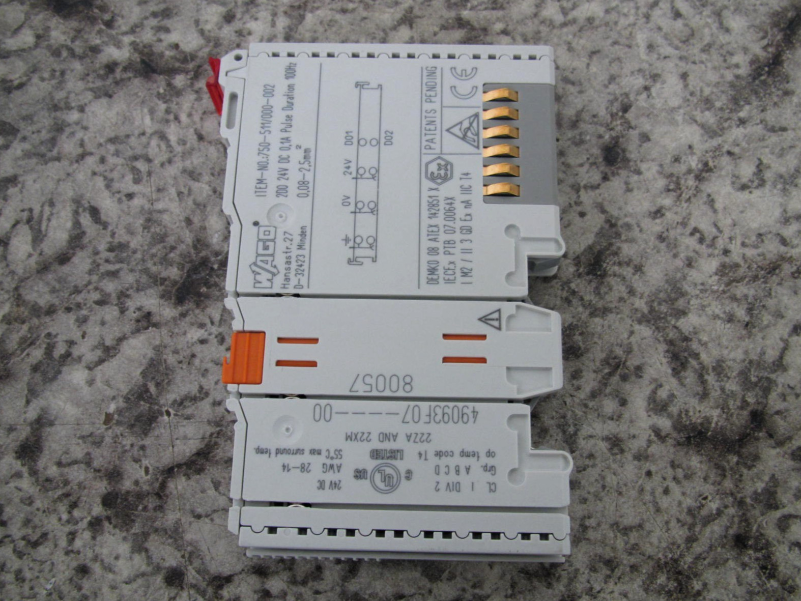 Wago 750-511/000-002 2DO 24V DC WAGO I/O PLC 2 Pulse Width Digital Output Module