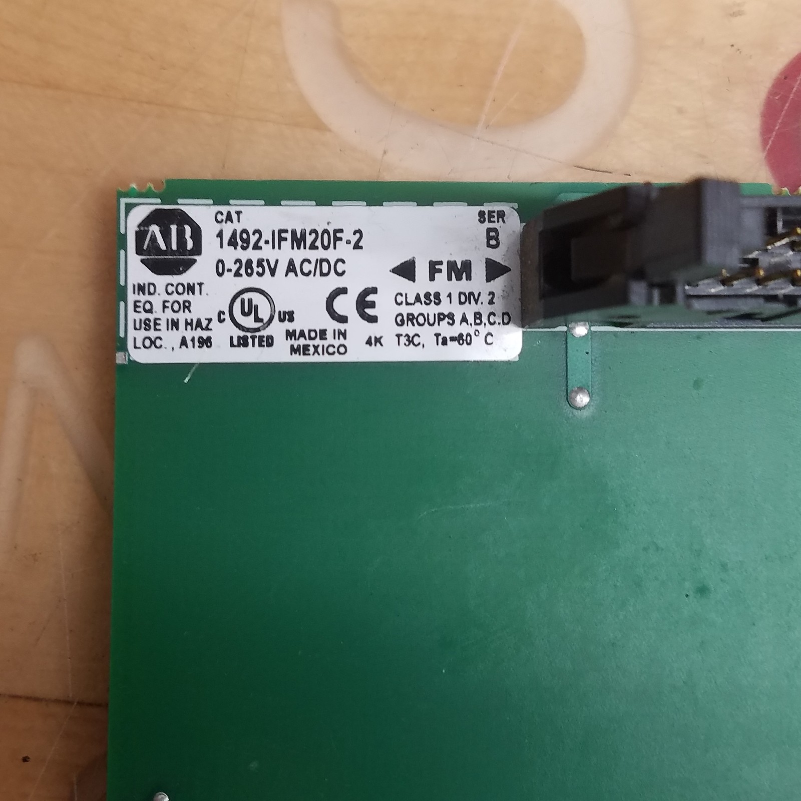 Allen Bradley 1492-IFM20F-2 Interface Module, Series B, 0-265V AC/DC – USED