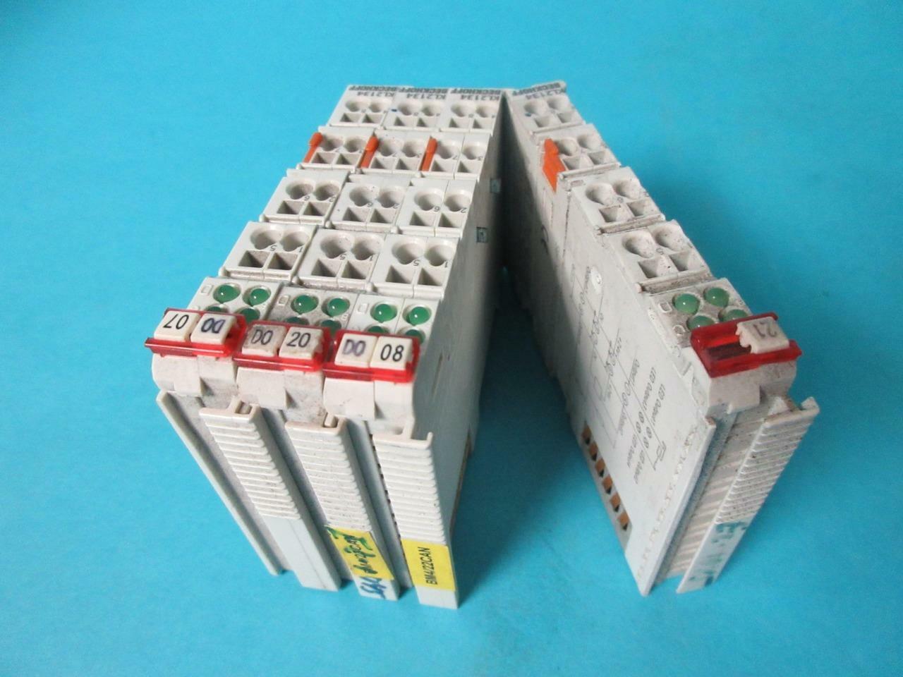 LOT OF 4 BECKHOFF KL2134 4X DITAL OUTPUT 24V DC 0.5 A OUTPUT MODULE UNIT USED