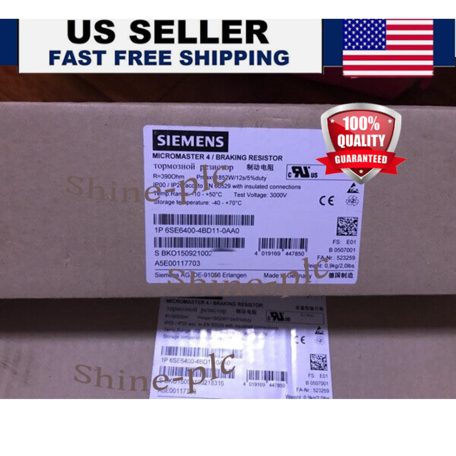 New Siemens 6SE6400-4BD11-0AA0 6SE6 400-4BD11-0AA0 MICROMASTER4 Braking resistor