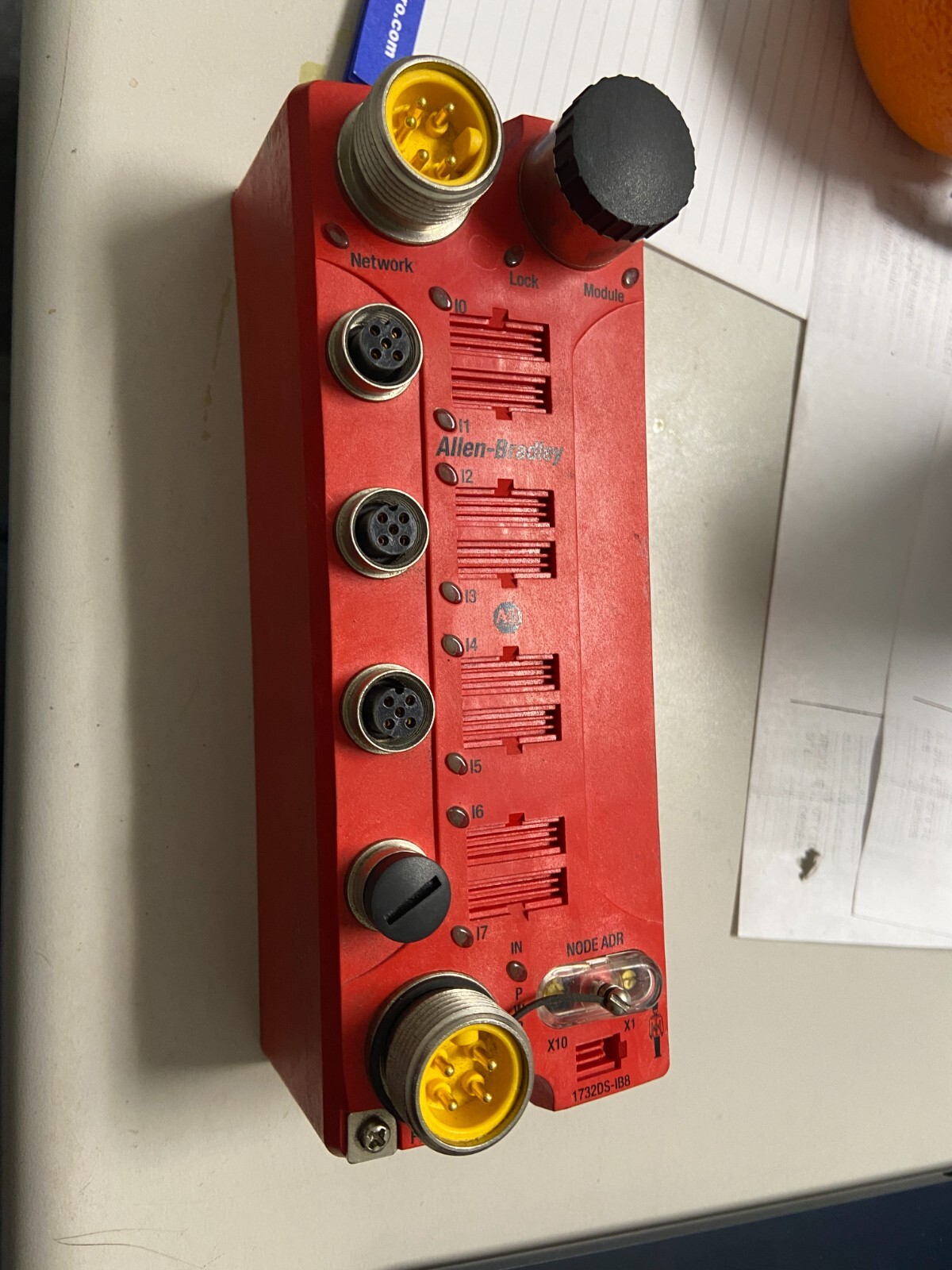 Allen Bradley 1732DS-IB8 Ser A DeviceNet PLC Guard I/O Block Safety Module