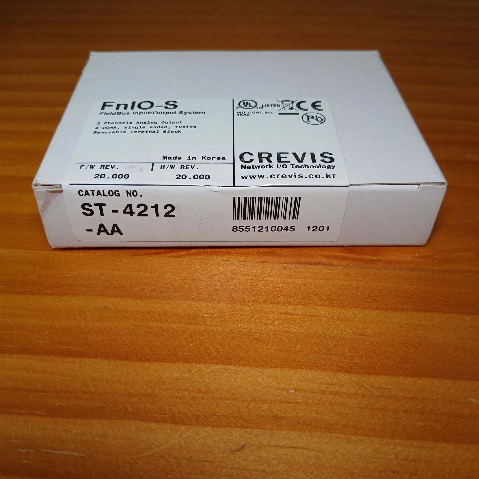 Crevis ST-4212-AA Analog Output Module 2-Ch 4-20 mA 12-Bit NIB (A)