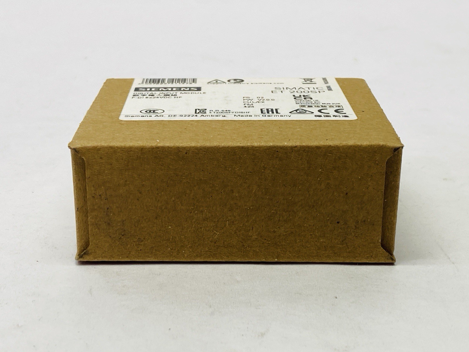 Siemens 6ES7136-6BA01-0CA0 SIMATIC ET 200SP Digital Input Module F-DI 8x 24VDC