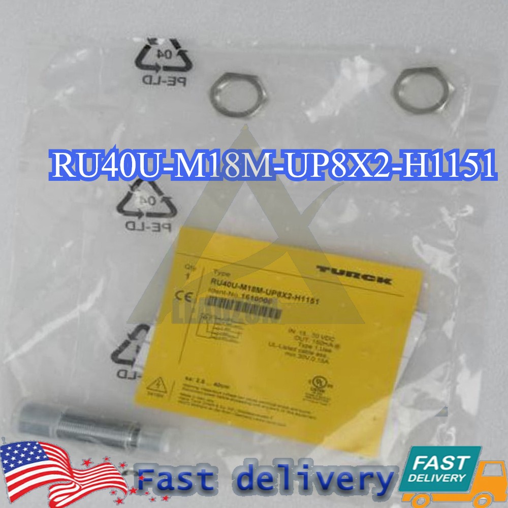 1PC Turck RU40U-M18M-UP8X2-H1151 Ultrasonic Sensor RU40UM18MUP8X2H1151 New###