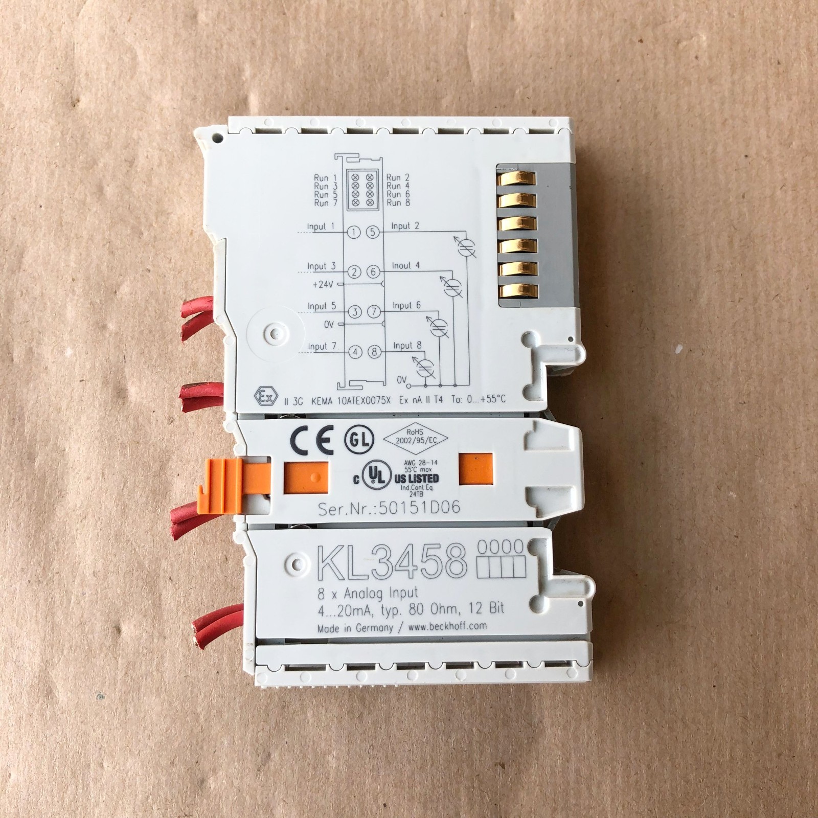BECKHOFF KL3458 MODULE