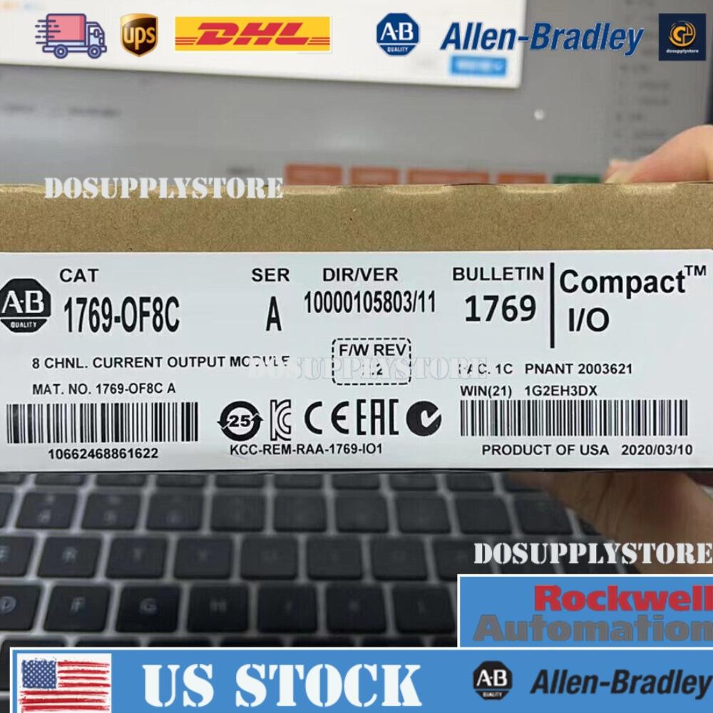 New Sealed AB 1769-OF8C CompactLogix8 Pt A/O Current Module 1769OF8C US Free Tax