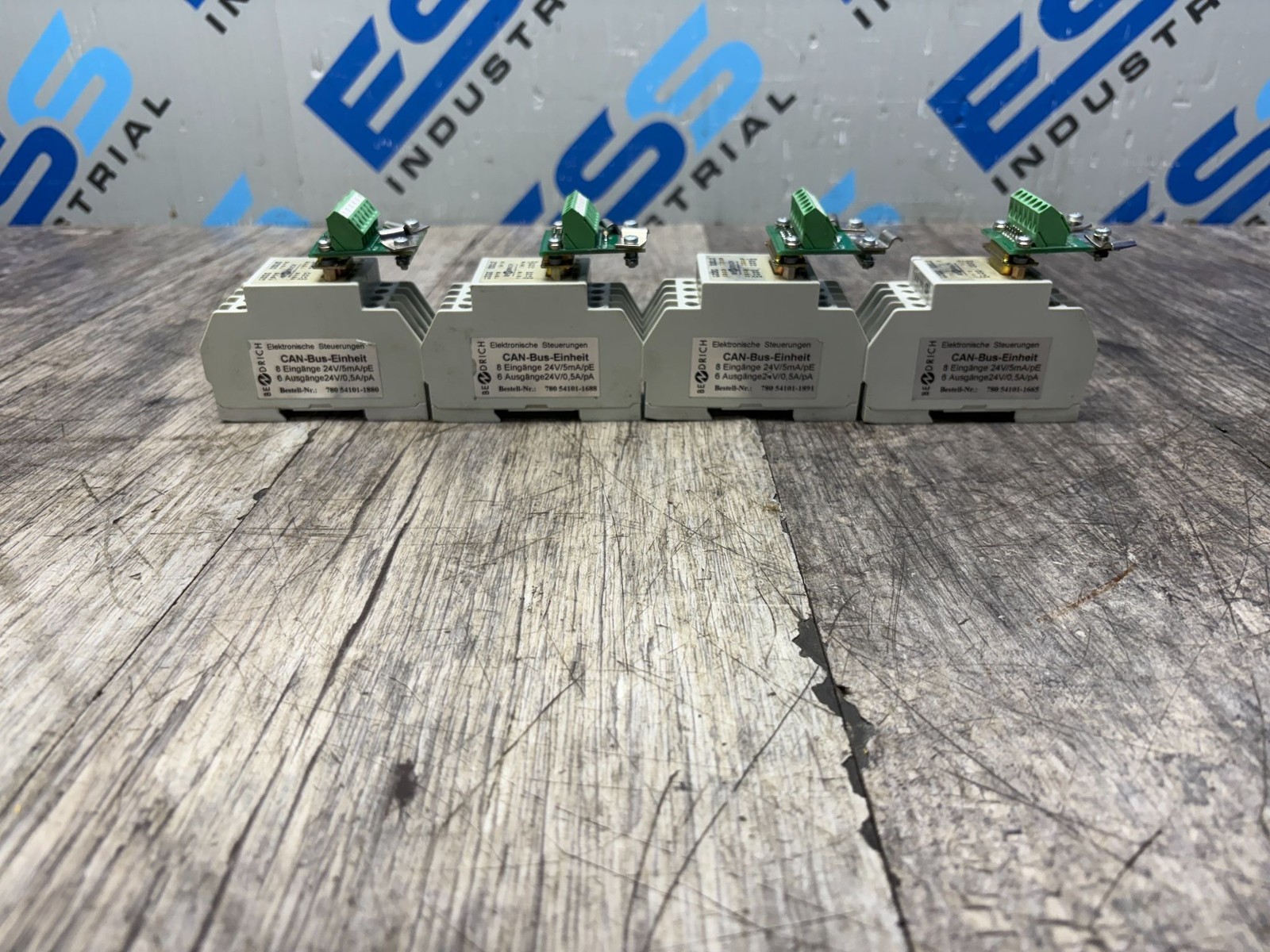 (LOT OF 4) BENDRICH 780-541-113 CAN BUS I/O MODULE 24V 8IN 6OUT PNP