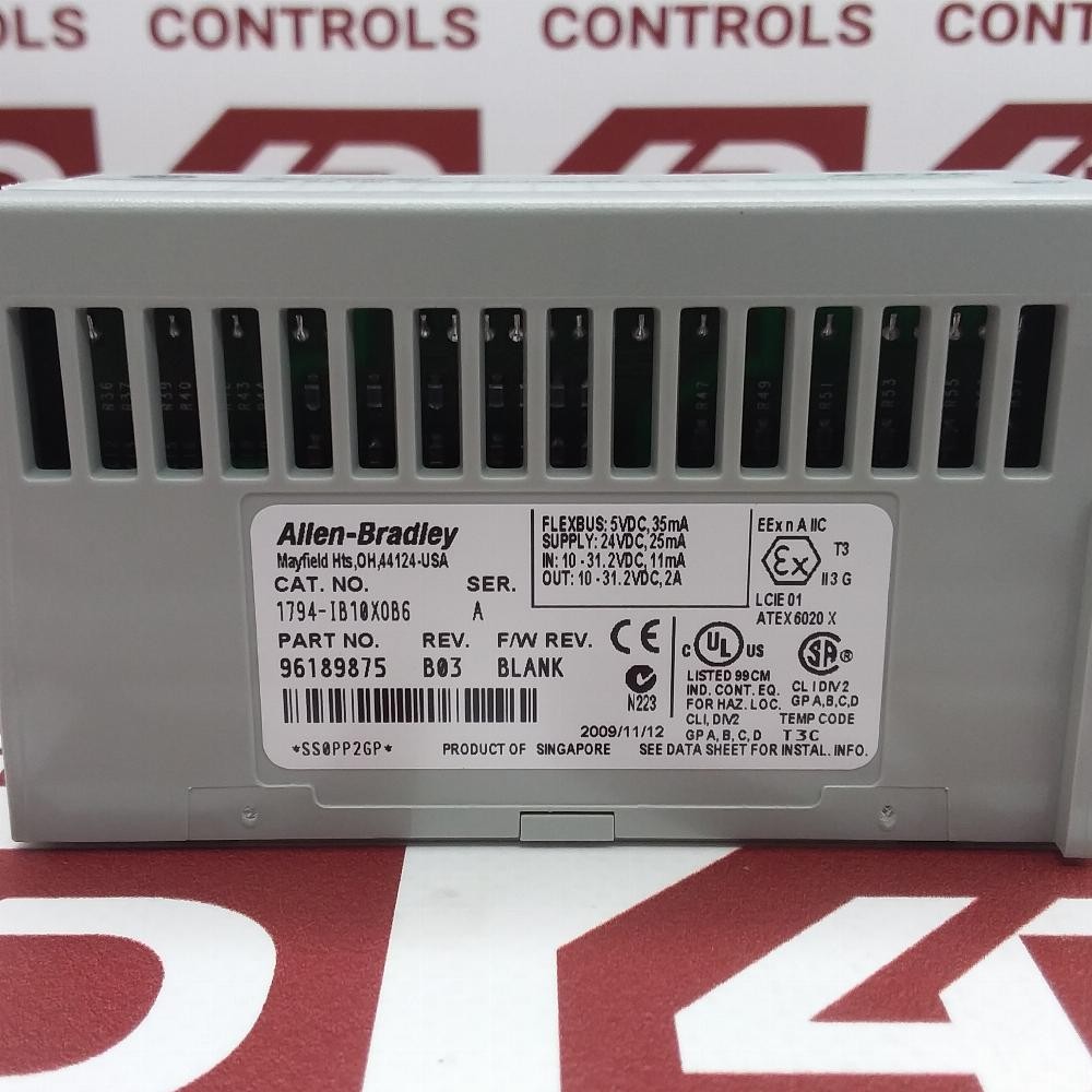 1794-IB10XOB6 | Allen Bradley | Flex I/O, Combination Module, IP20, Used, Ser A