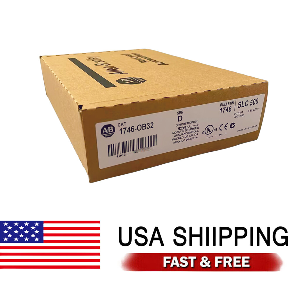 New 1746-OB32 Allen-Bradley 1746OB32 SerD SLC500 Output Module TX