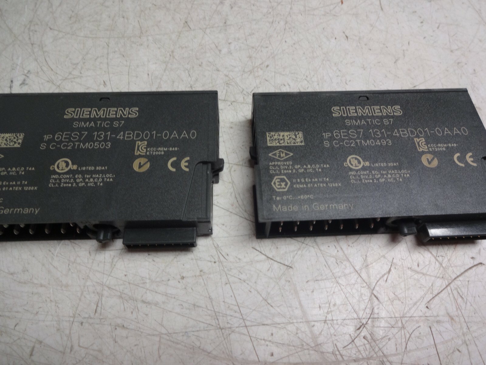 Lot Of 2 Siemens 6es7 131-4bd01-0ab0 Input Module
