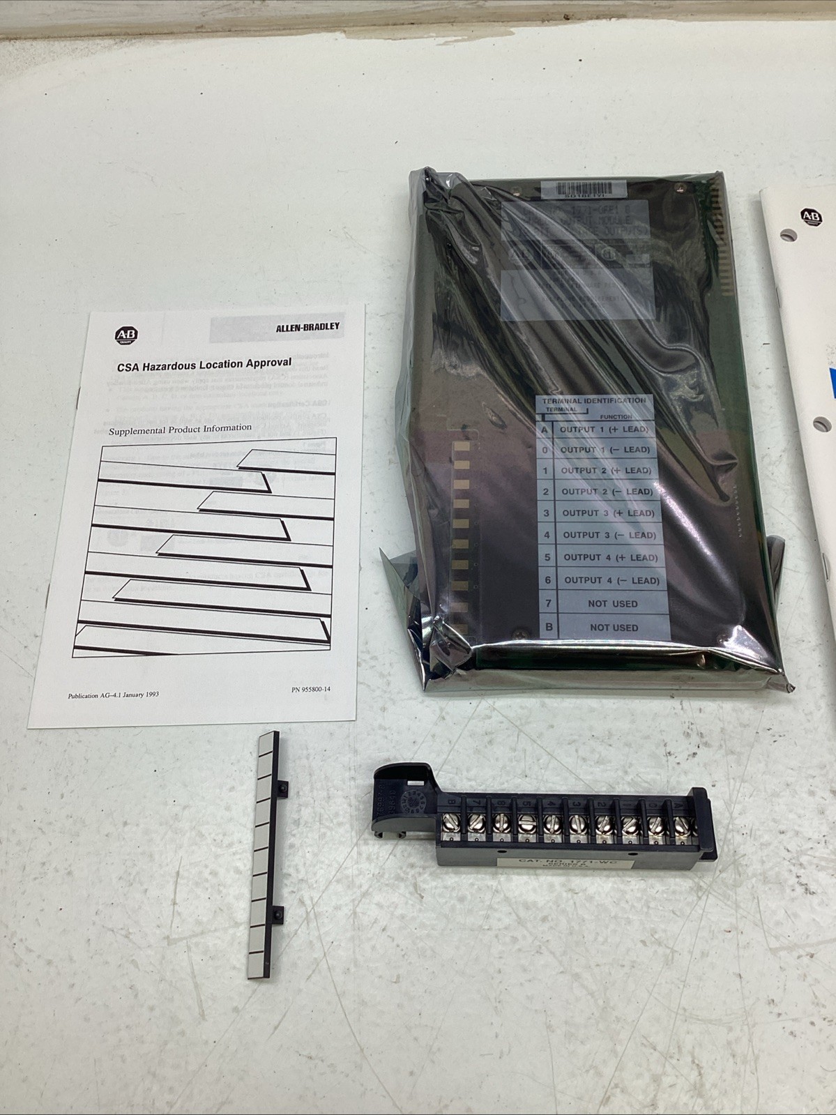 Allen Bradley Analog Output Module 1771-OFE1 W/ Users Manual NEW